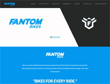 Tablet Screenshot of fantombikes.com